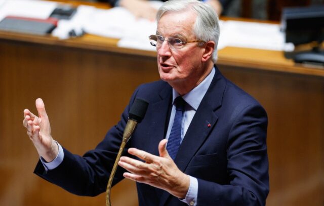 Le Premier ministre Michel Barnier s