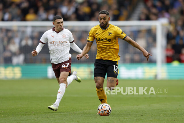 Penyerang Wolverhampton Wanderers (Wolves) Matheus Cunha.