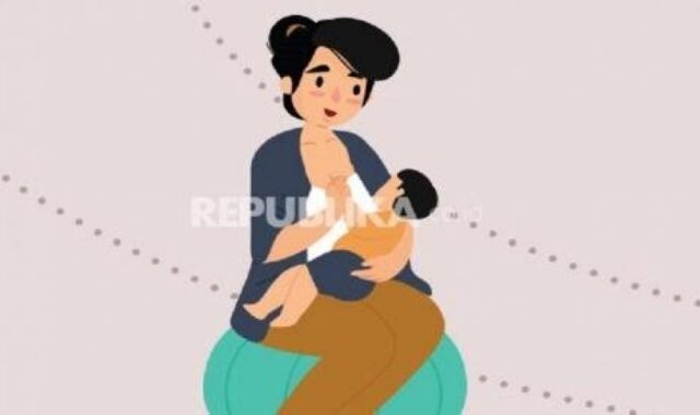 Ibu menyusui (Ilustrasi). Perhiasan DNA yang terbuat dari air susu ibu (ASI) menjadi pilihan ibu untuk mengabadikan momen menyusui.