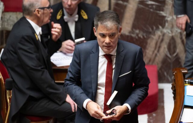 Olivier Faure, chef de file des députés socialistes, à l