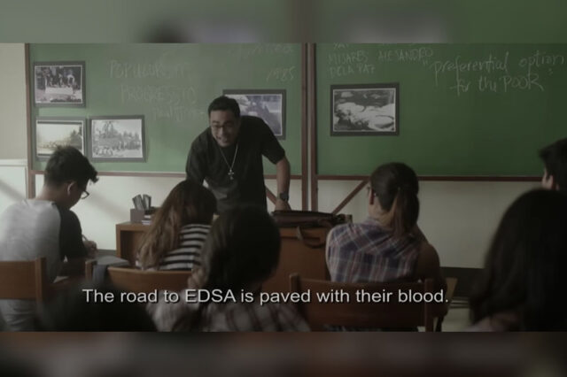 edsa in pop culture: مشاهد ، كلمات من الأفلام ، Song go viral as Country تحيي ذكرى edsa 39
