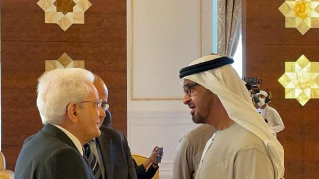 Mattarella to Bin Zayed: "البحث عن عنيد حل الدولتين" - الأخبار
